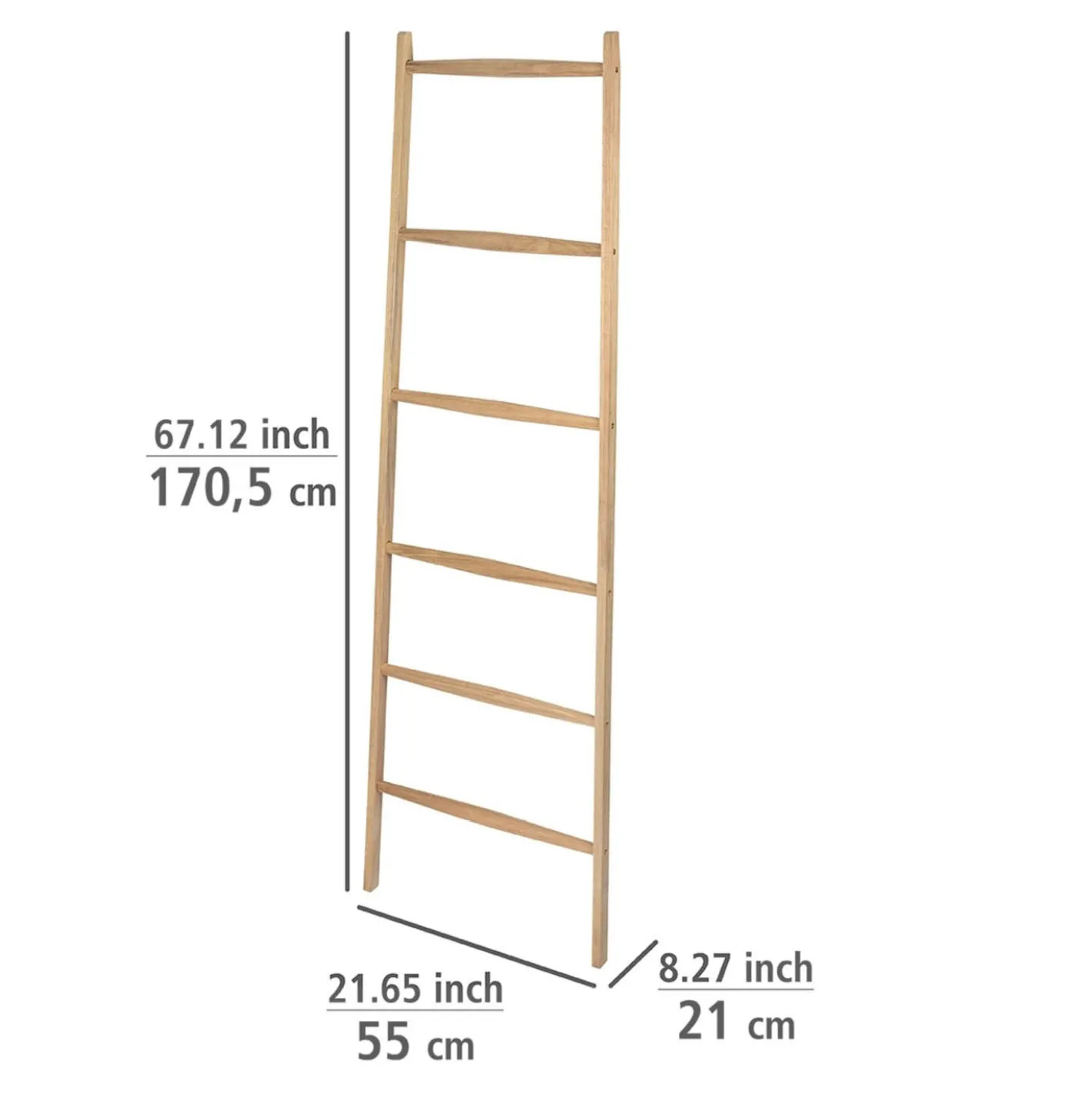 Handtuchleiter „Acina“, Akazienholz, 6 Stangen WENKO