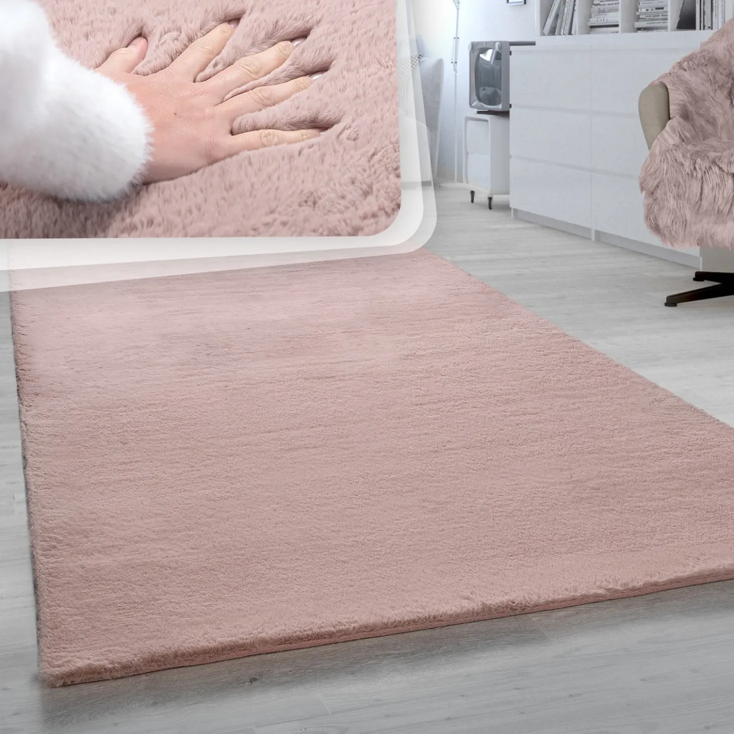 Hochflor-Teppich RABBIT 780 Pink Rechteckig Paco Home