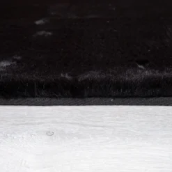 Hochflor-Teppich RABBIT 780 Schwarz Rund Paco Home
