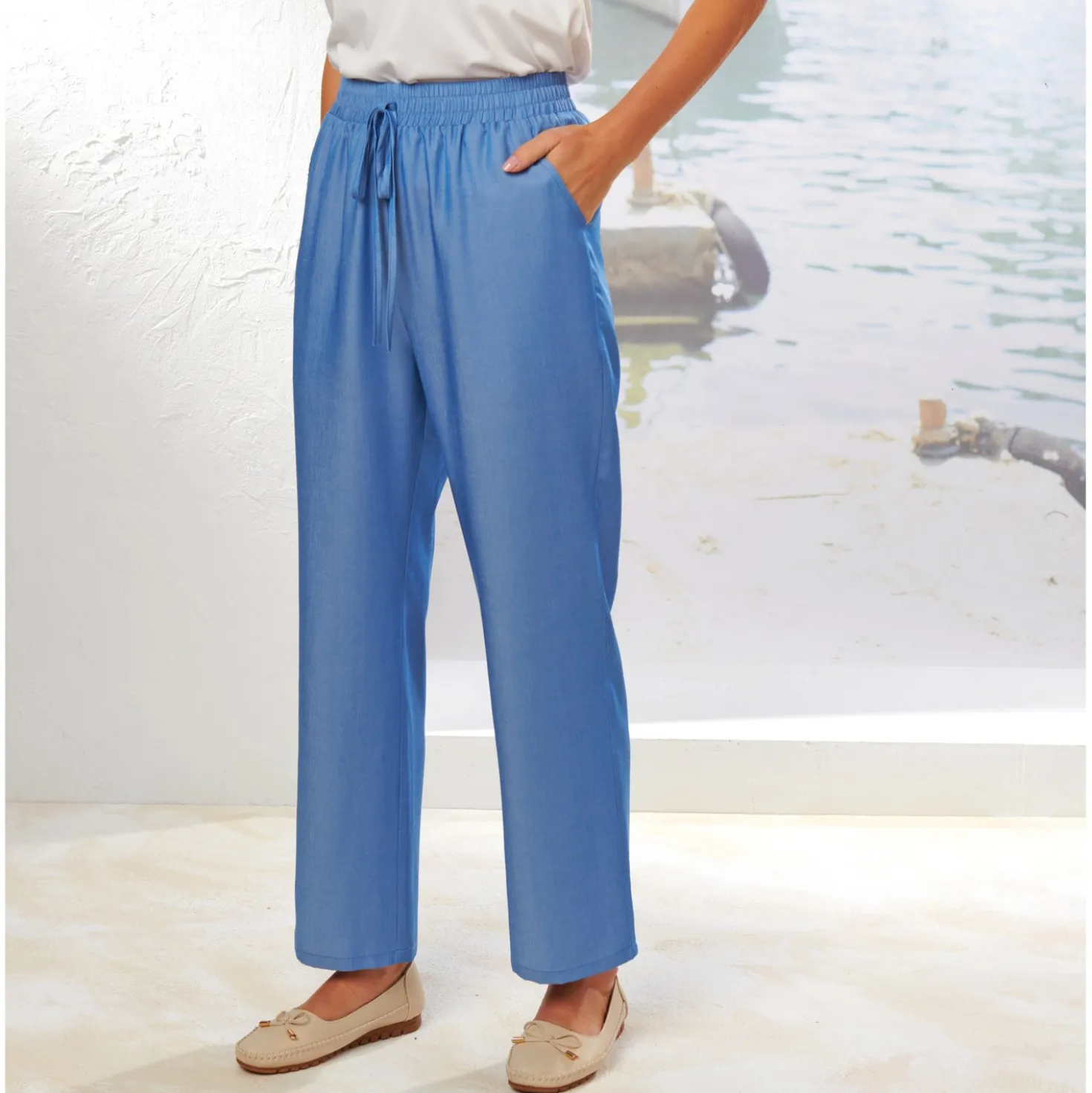Jogg-Pants "Jeans" lightblue