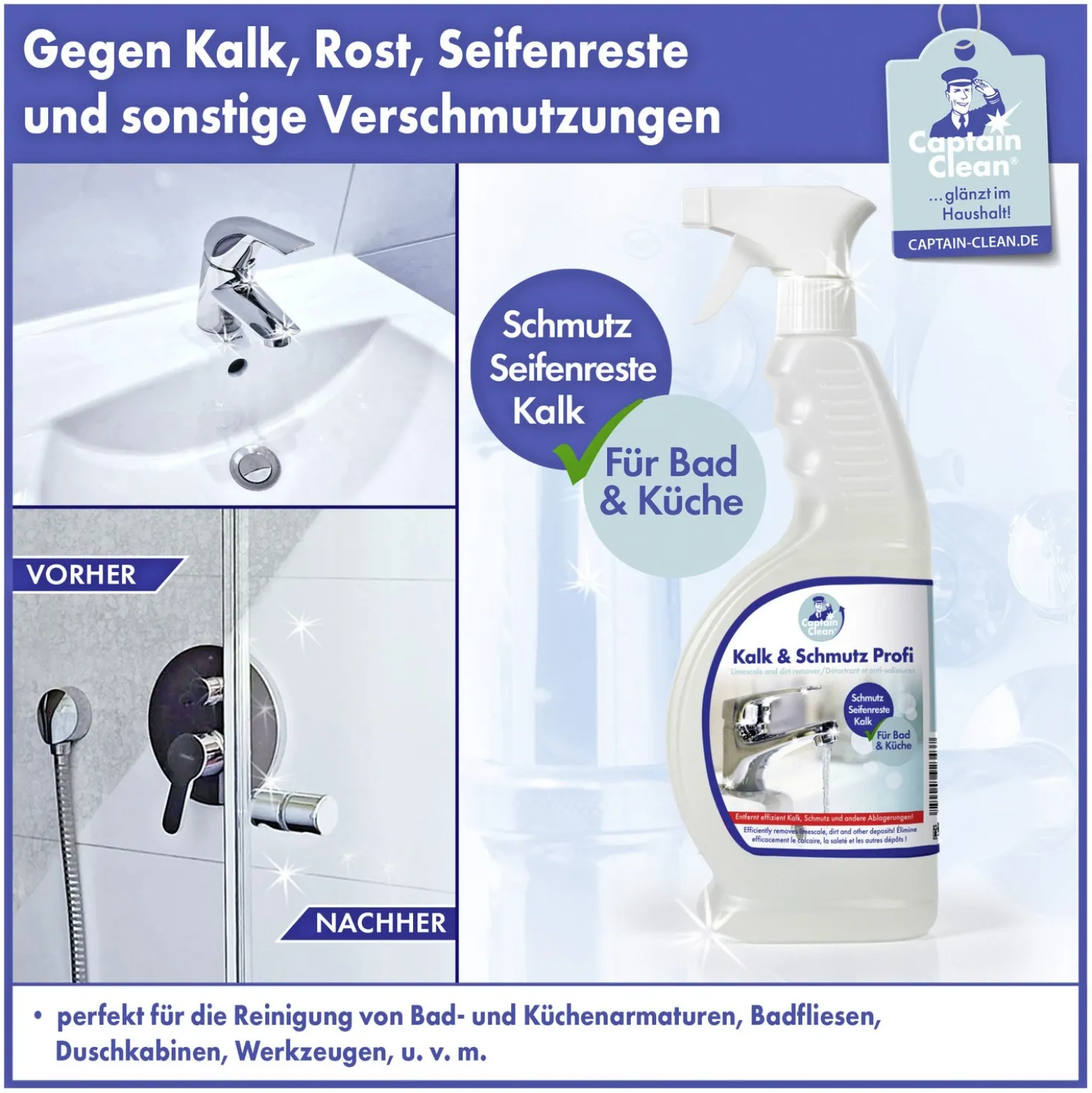 Kalk & Schmutz Profi 650 ml Captain Clean