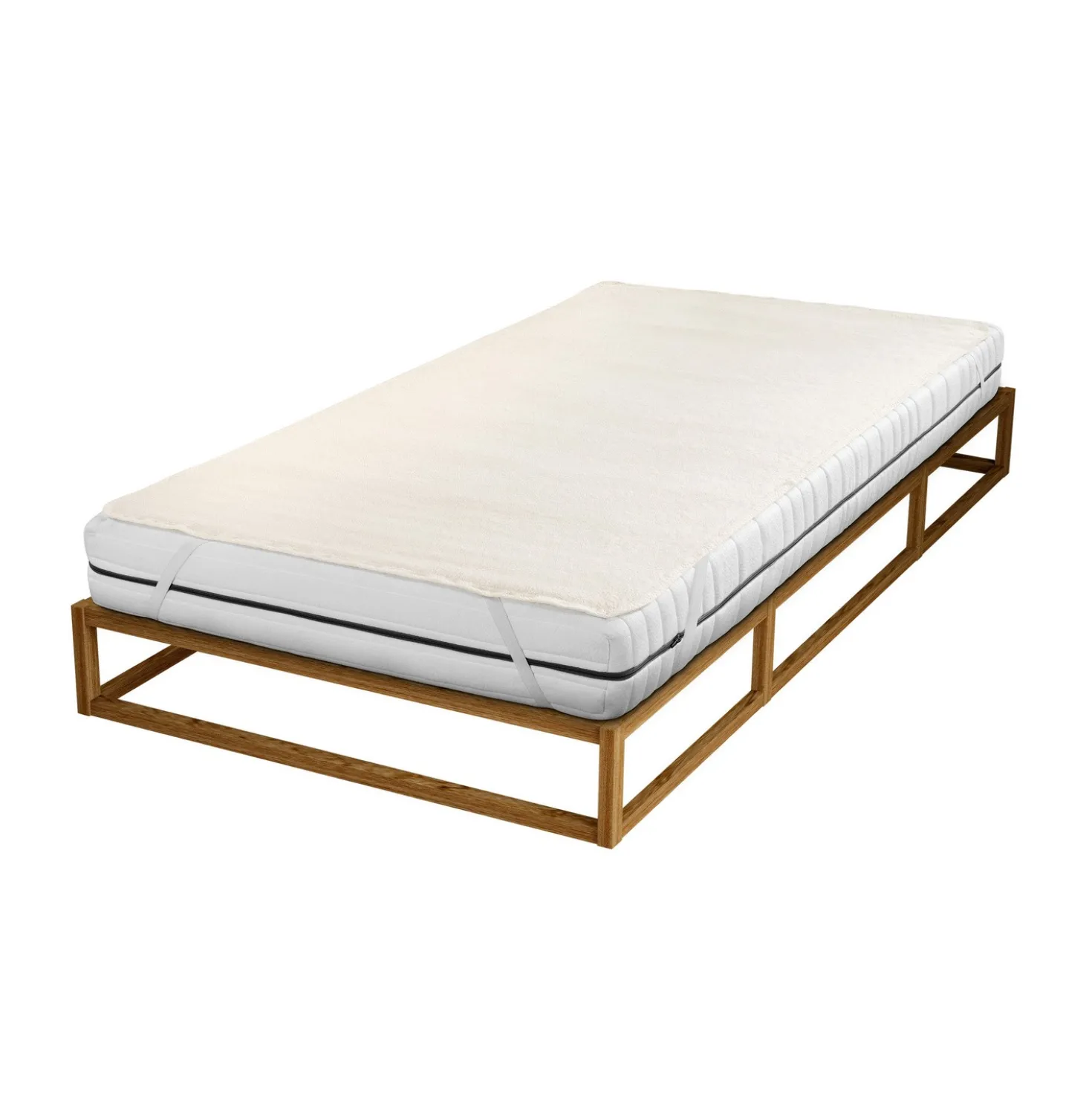 Kalmuck-Matratzen-Topper 100x200 natur biberna