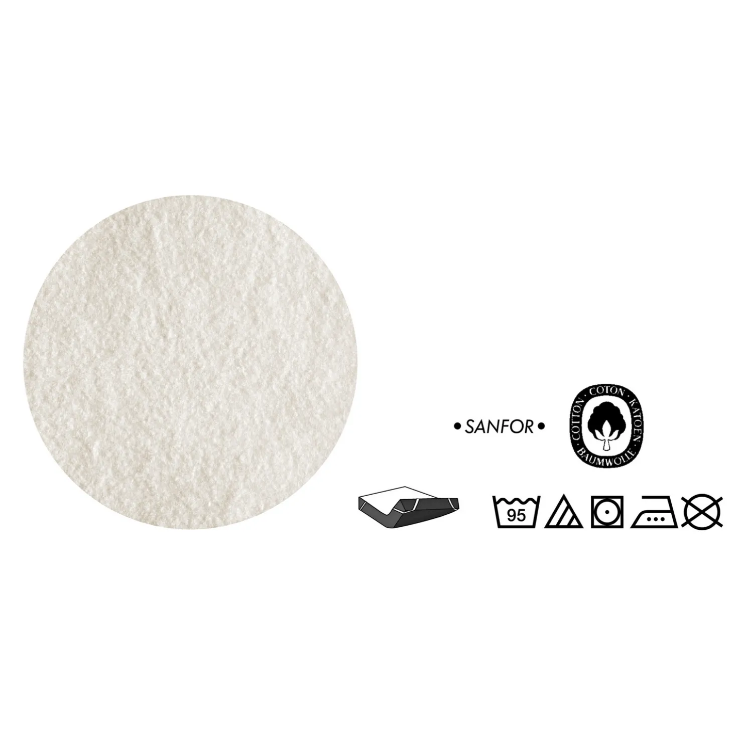 Kalmuck-Matratzen-Topper 100x200 natur biberna