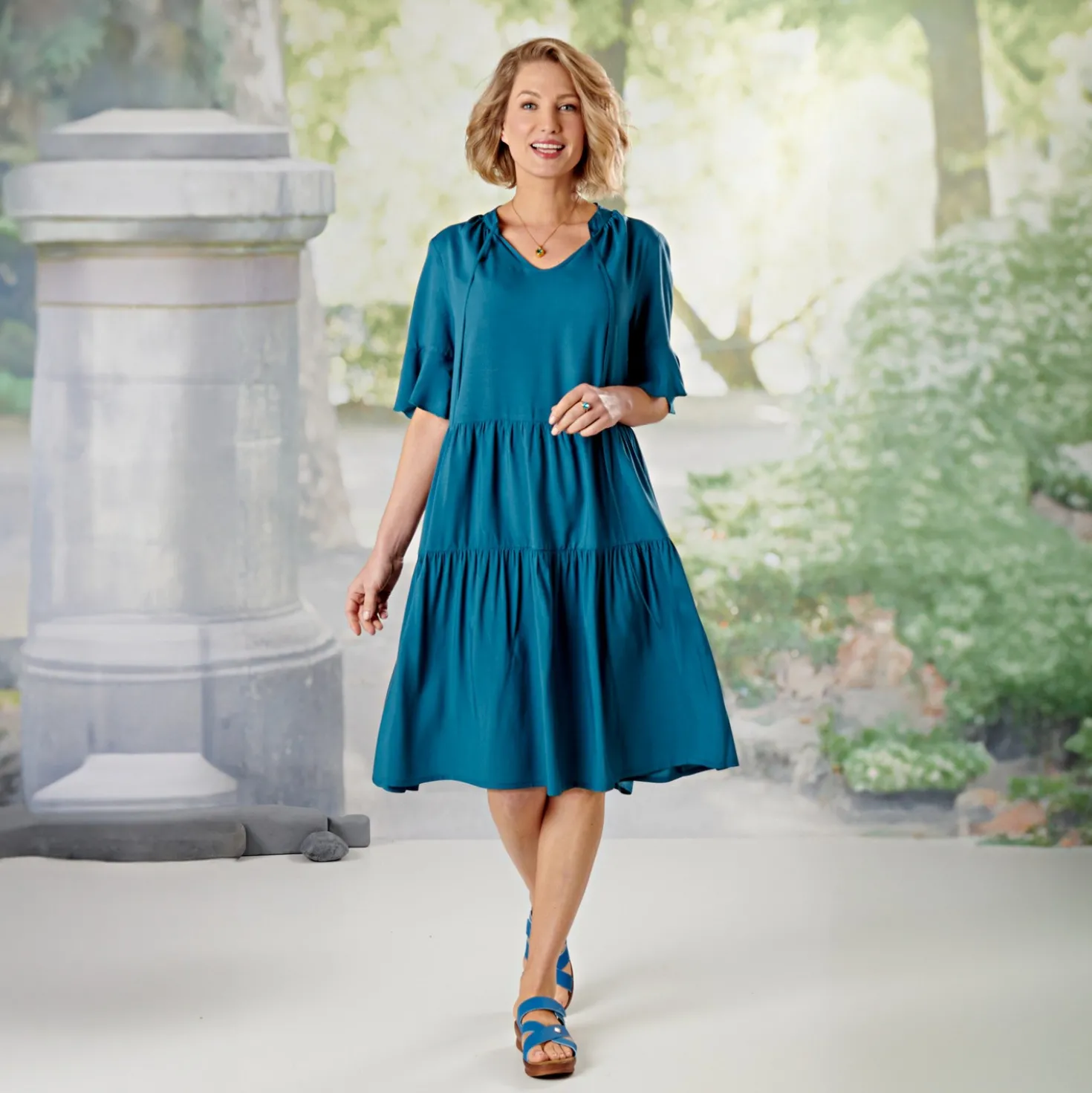 Kleid "Kathi" blau