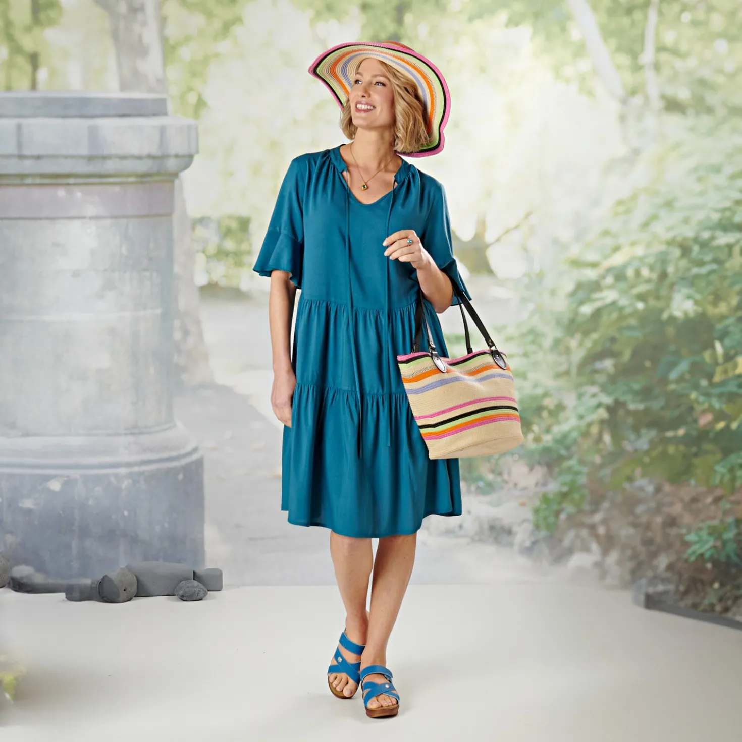 Kleid "Kathi" blau
