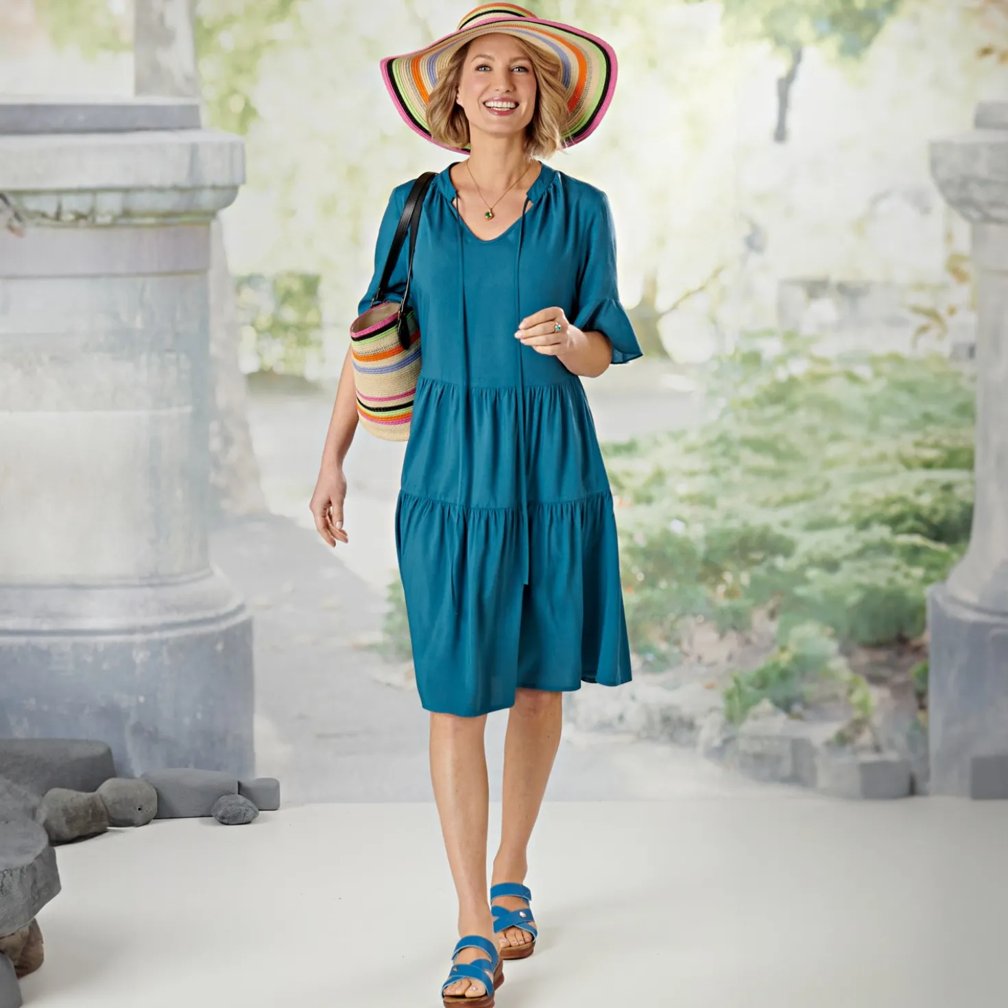 Kleid "Kathi" blau