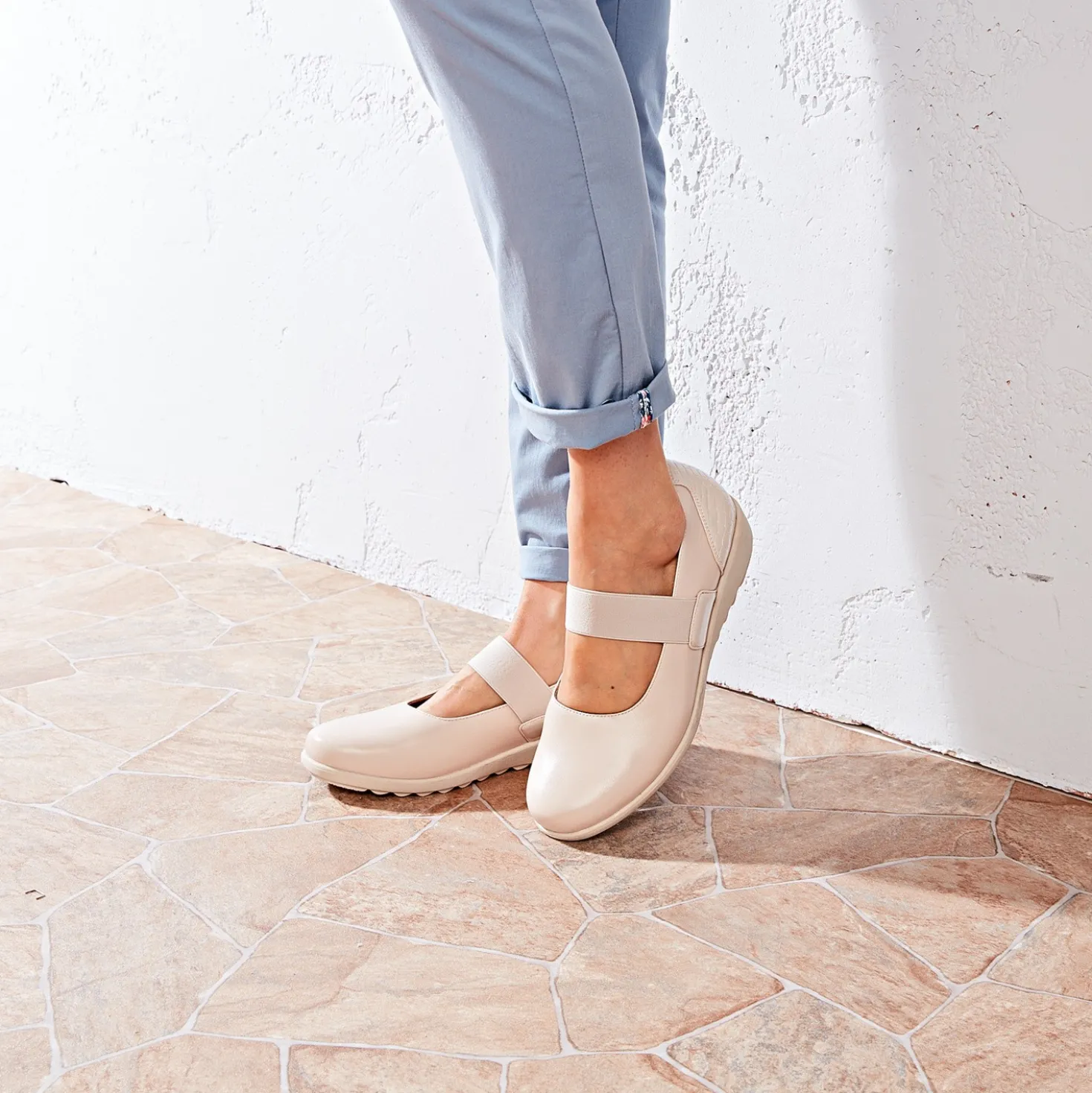 Komfort-Ballerina Brigitte beige