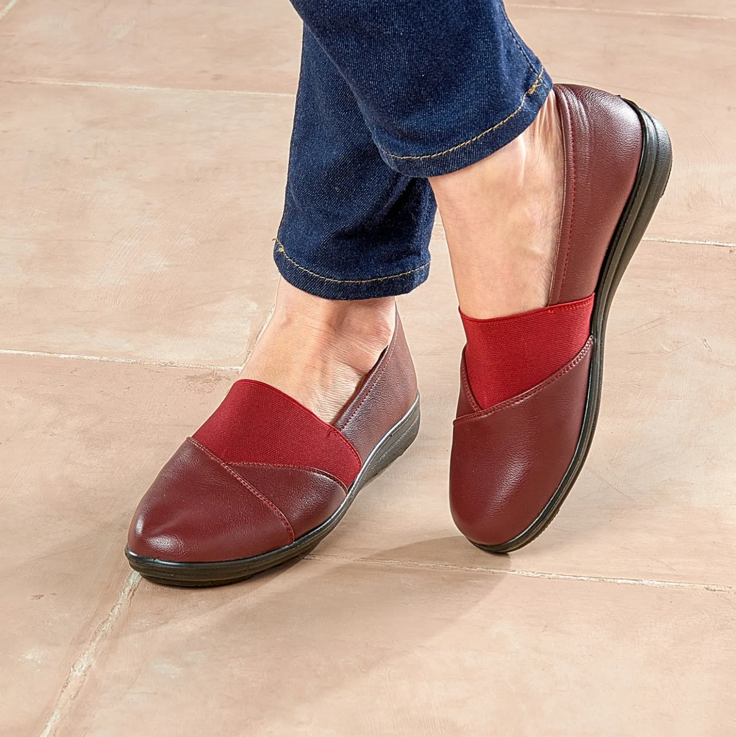 Komfortschuh "Maggie" bordeaux