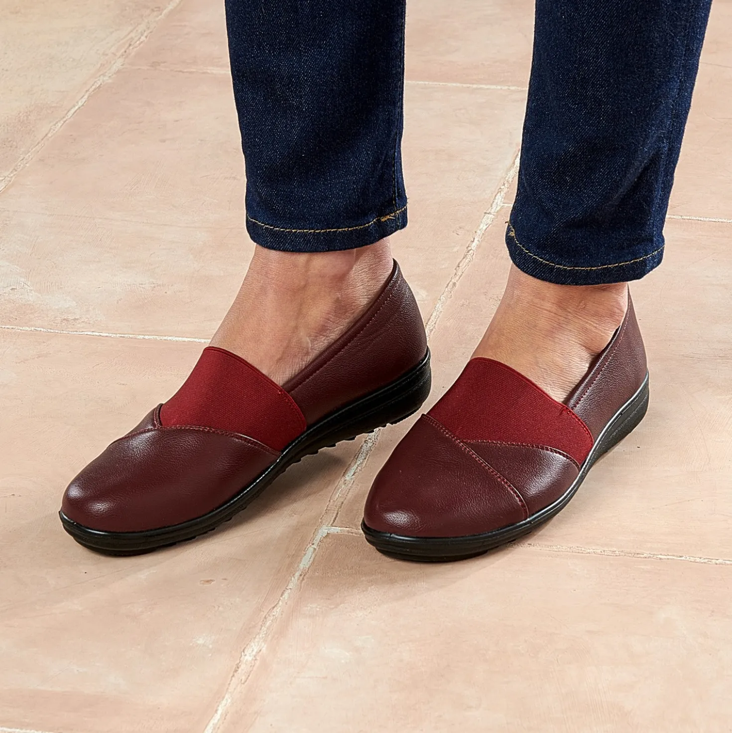 Komfortschuh "Maggie" bordeaux