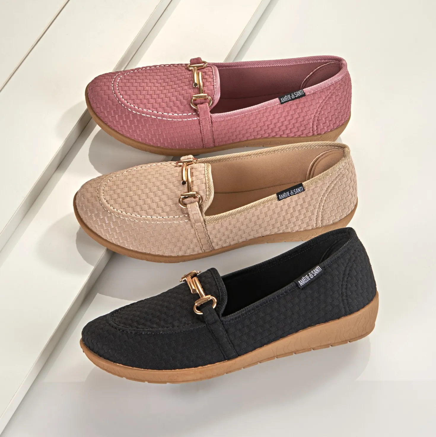 Komfort-Schuh Mokassin "Bärbel" sandfarben