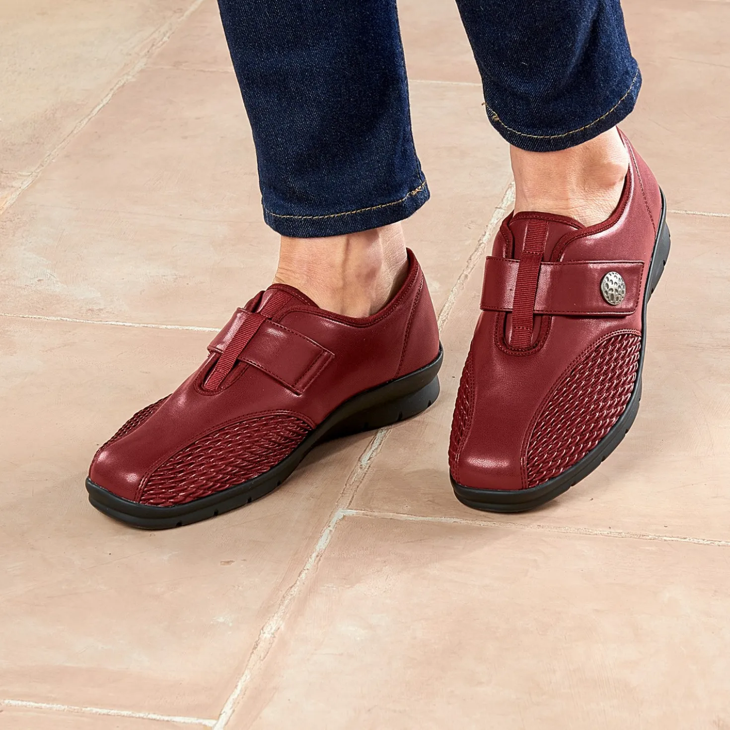 Komfort-Schuh "Paula" bordeaux