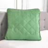 Kopfkissen versteppt grün 80x80cm Eldo