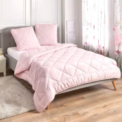Kopfkissen versteppt rosé 80x80cm Eldo