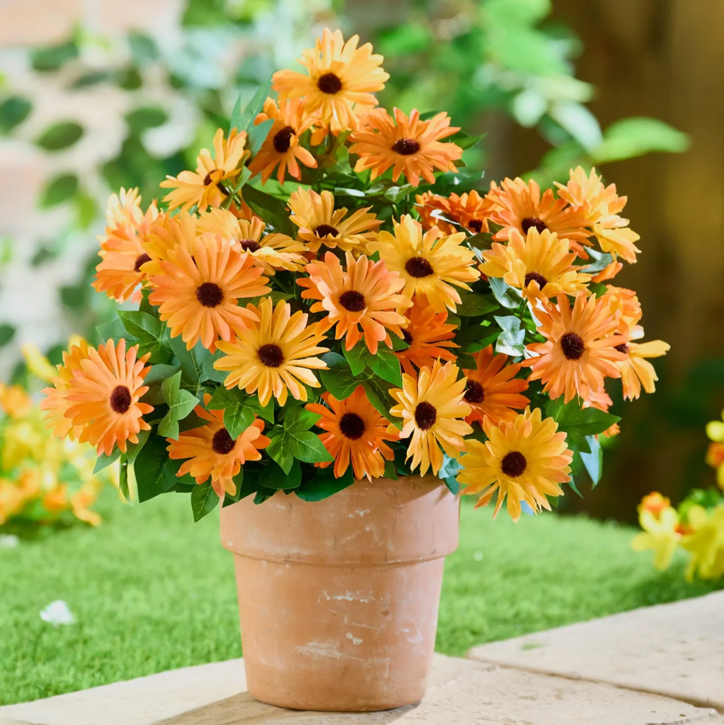 Kunstblumenstrauß Kap-Margeriten