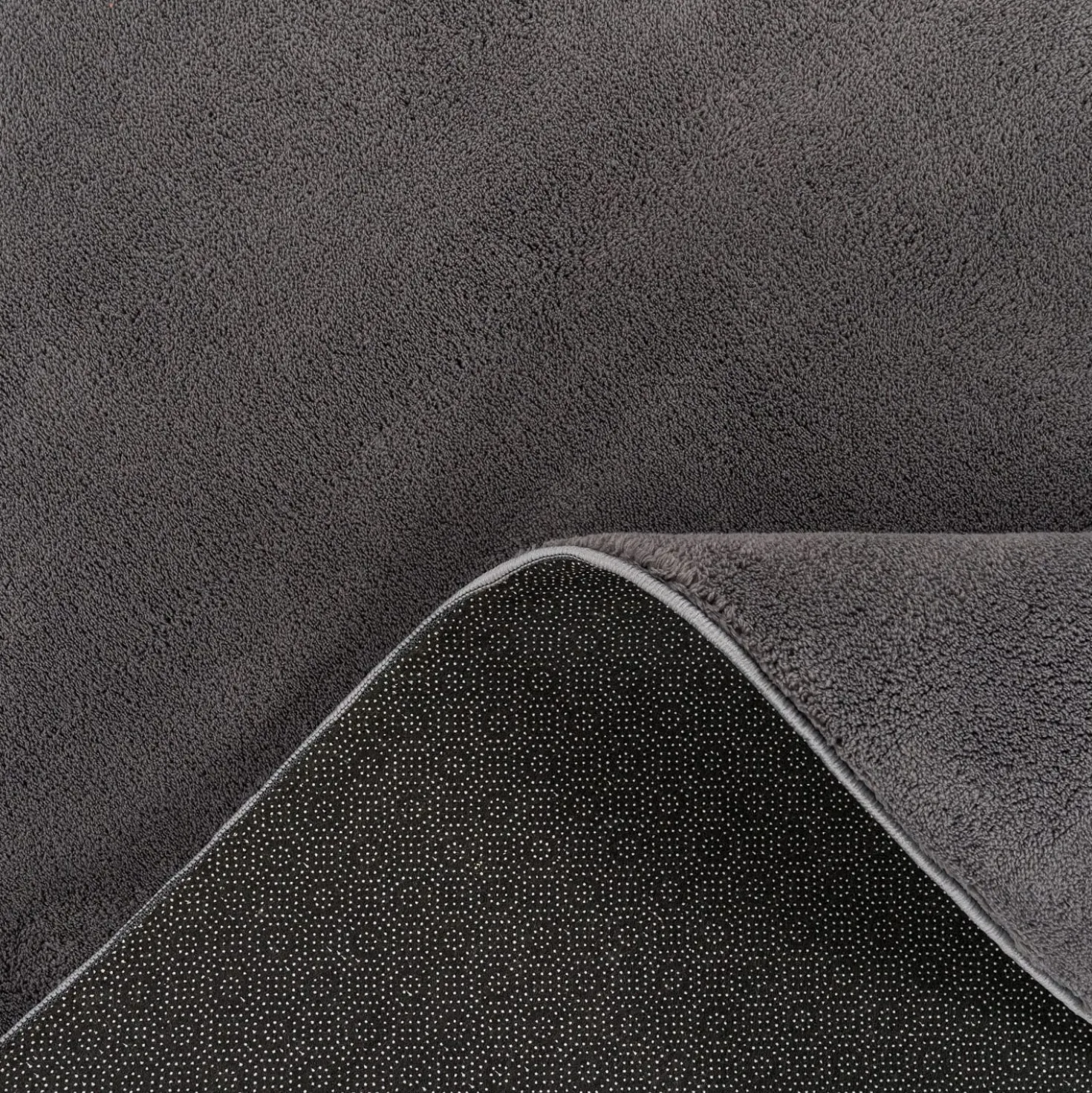 Kurzflor-Teppich CADIZ 630 Anthrazit Rund Paco Home