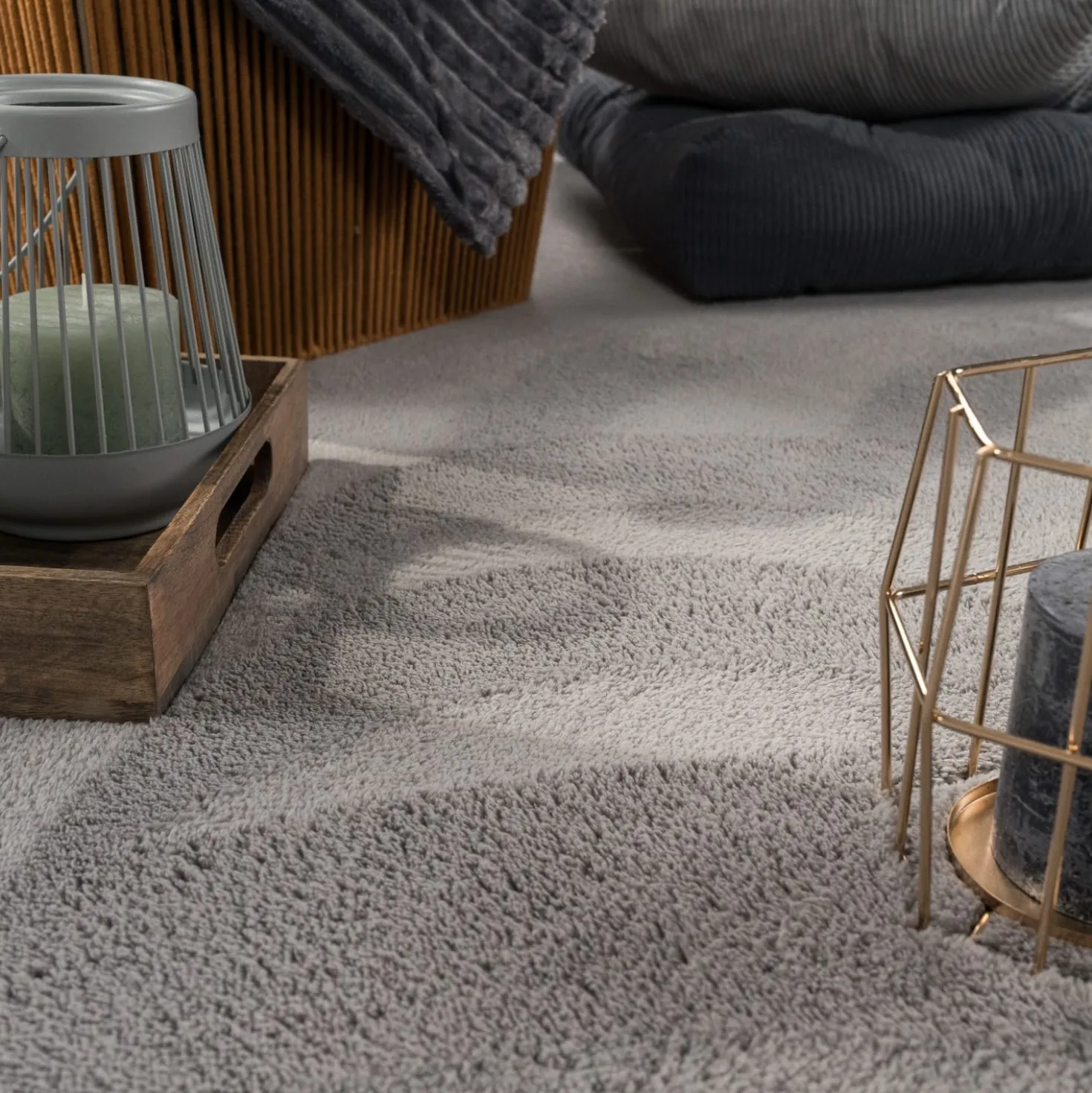 Kurzflor-Teppich CADIZ 630 Grau Rechteckig Paco Home