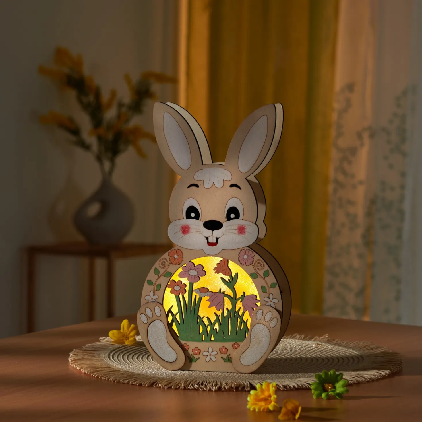 LED-Deko "Hase" mit 3D-Optik Eldo