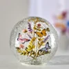LED-Glaskugel "Wiesenblumen", Ø 15 cm Eldo