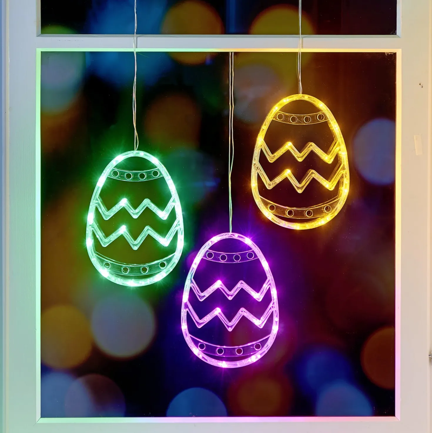 LED-Hängedeko Osterei gelb Eldo