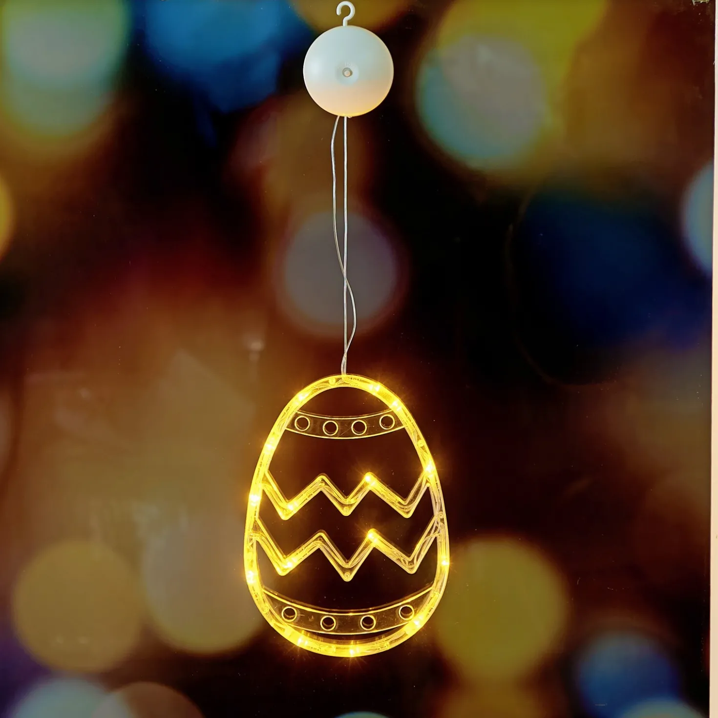 LED-Hängedeko Osterei gelb Eldo