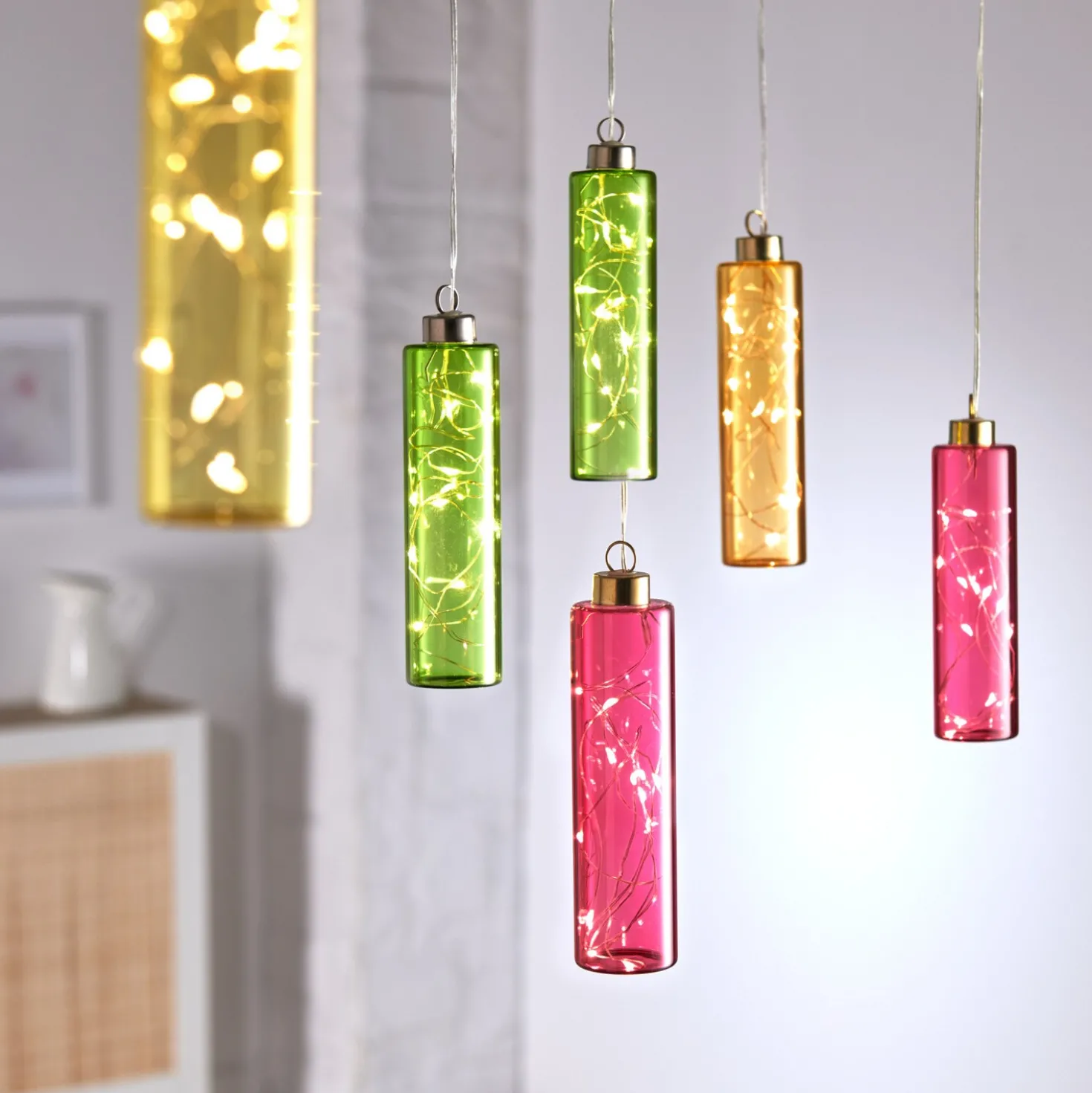 LED-Hängeleuchte gelb Eldo