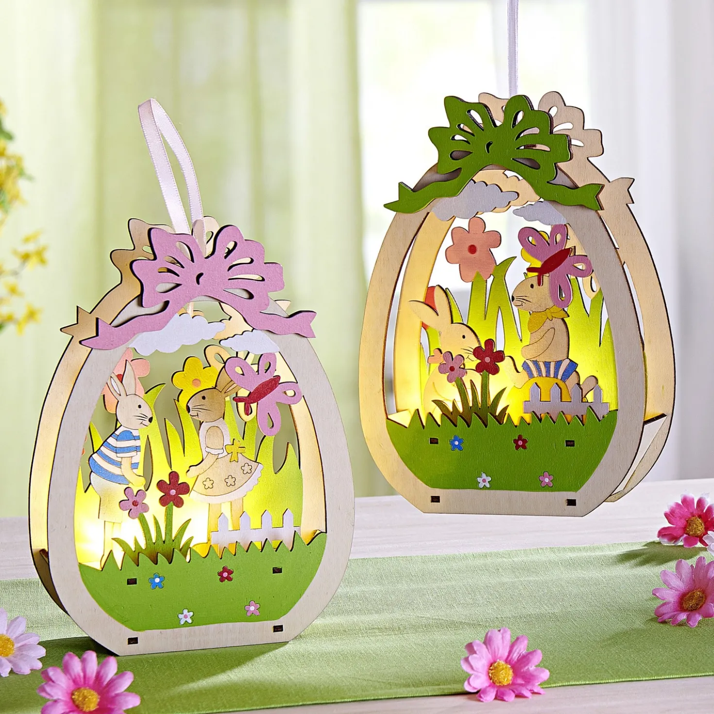 LED-Hänger "Osterei" rosé Eldo