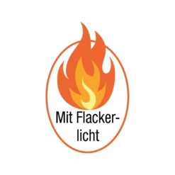 LED-Kerze mit Kerzenring