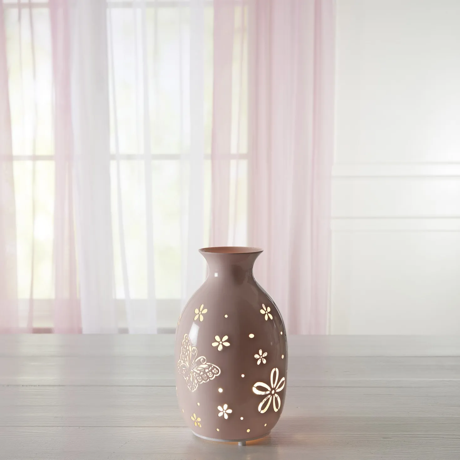 LED-Metallvase "Schmetterling" Eldo