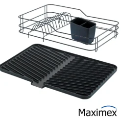 Maximex Geschirrabtropfer Schwarz 3-teilig