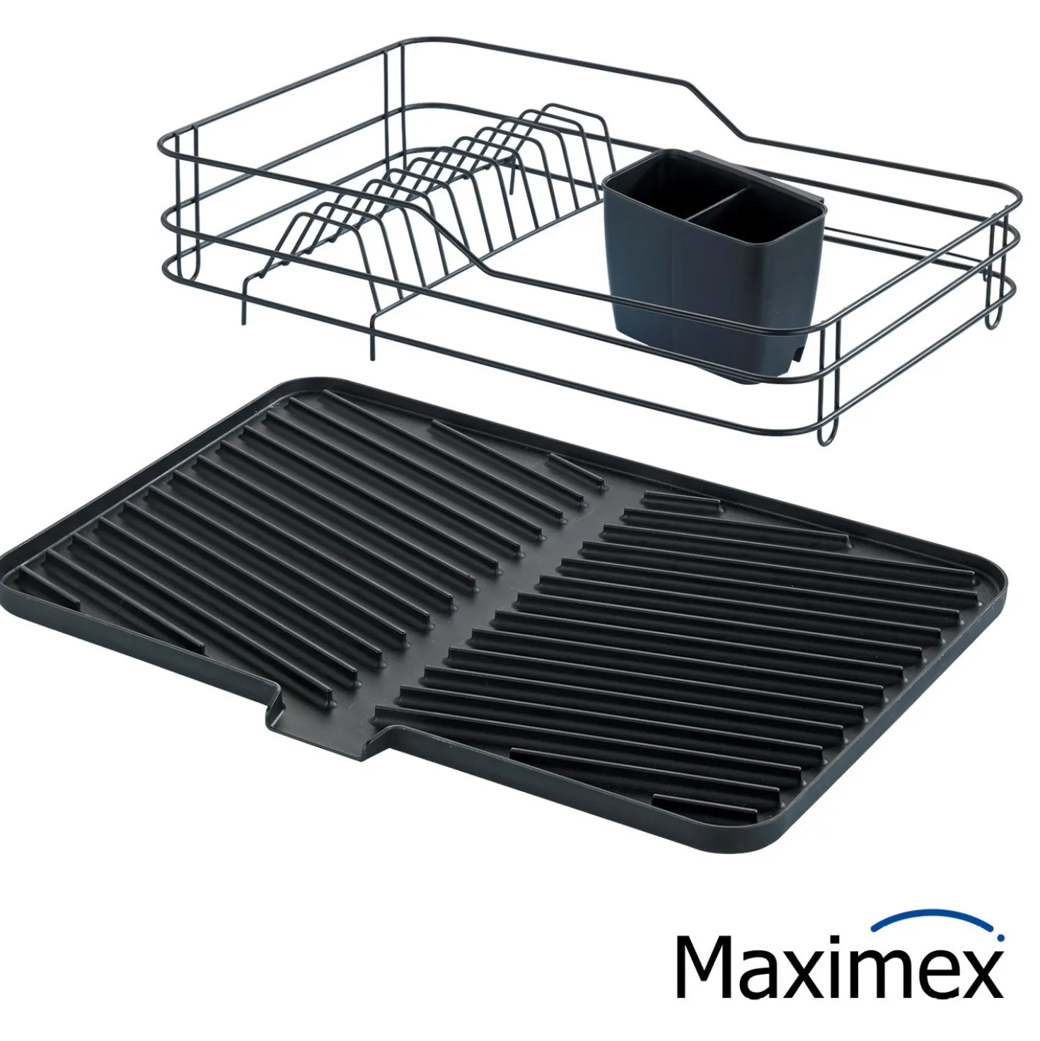 Maximex Geschirrabtropfer Schwarz 3-teilig