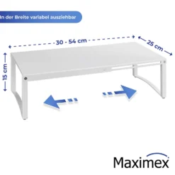 Maximex Teleskop-Schrankeinsatz, Regaleinsatz schafft Ordnung