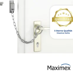 Maximex Türgriff-Kette abschließbar, kein Anbohren notwendig