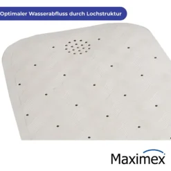 Maximex Wanneneinlage Natur-Kautschuk Beige, 37 x 90 cm