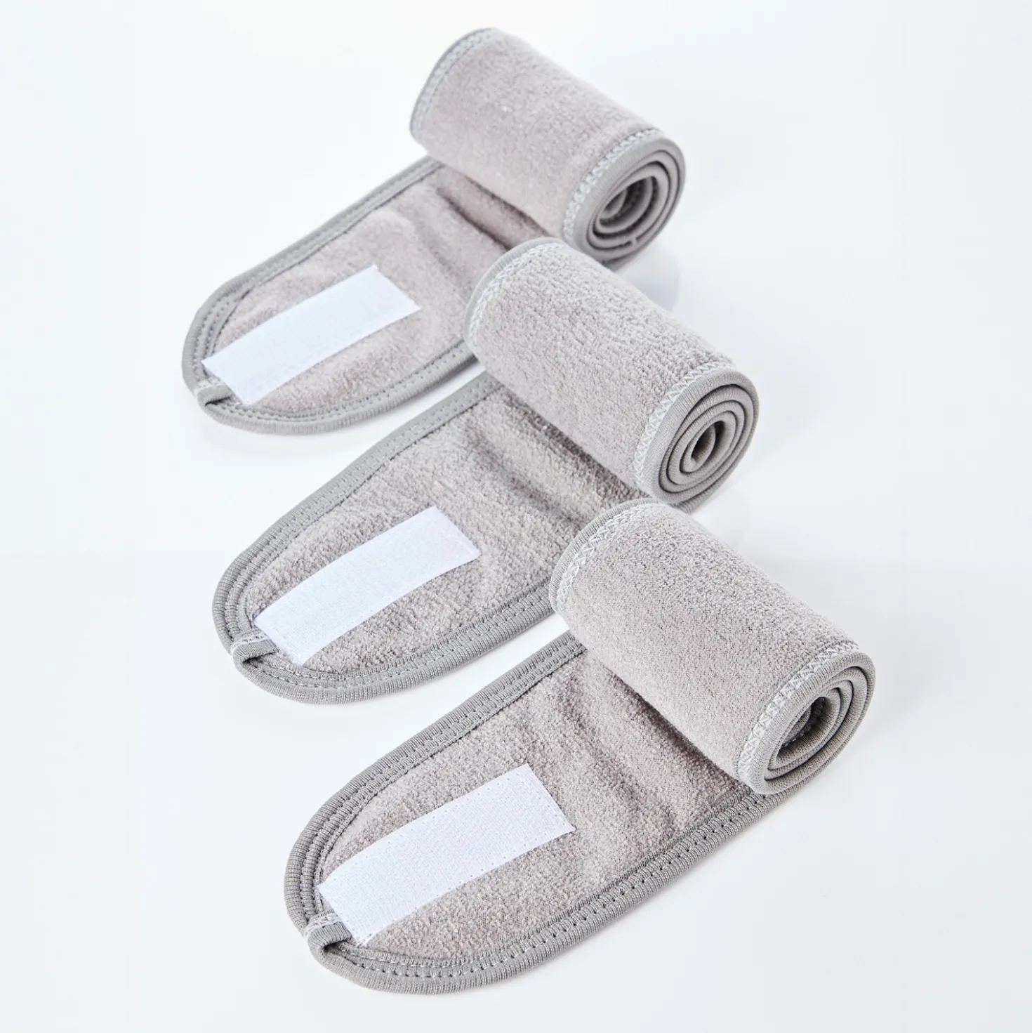 Mikrofaser Kosmetik-Stirnband 3er-Set