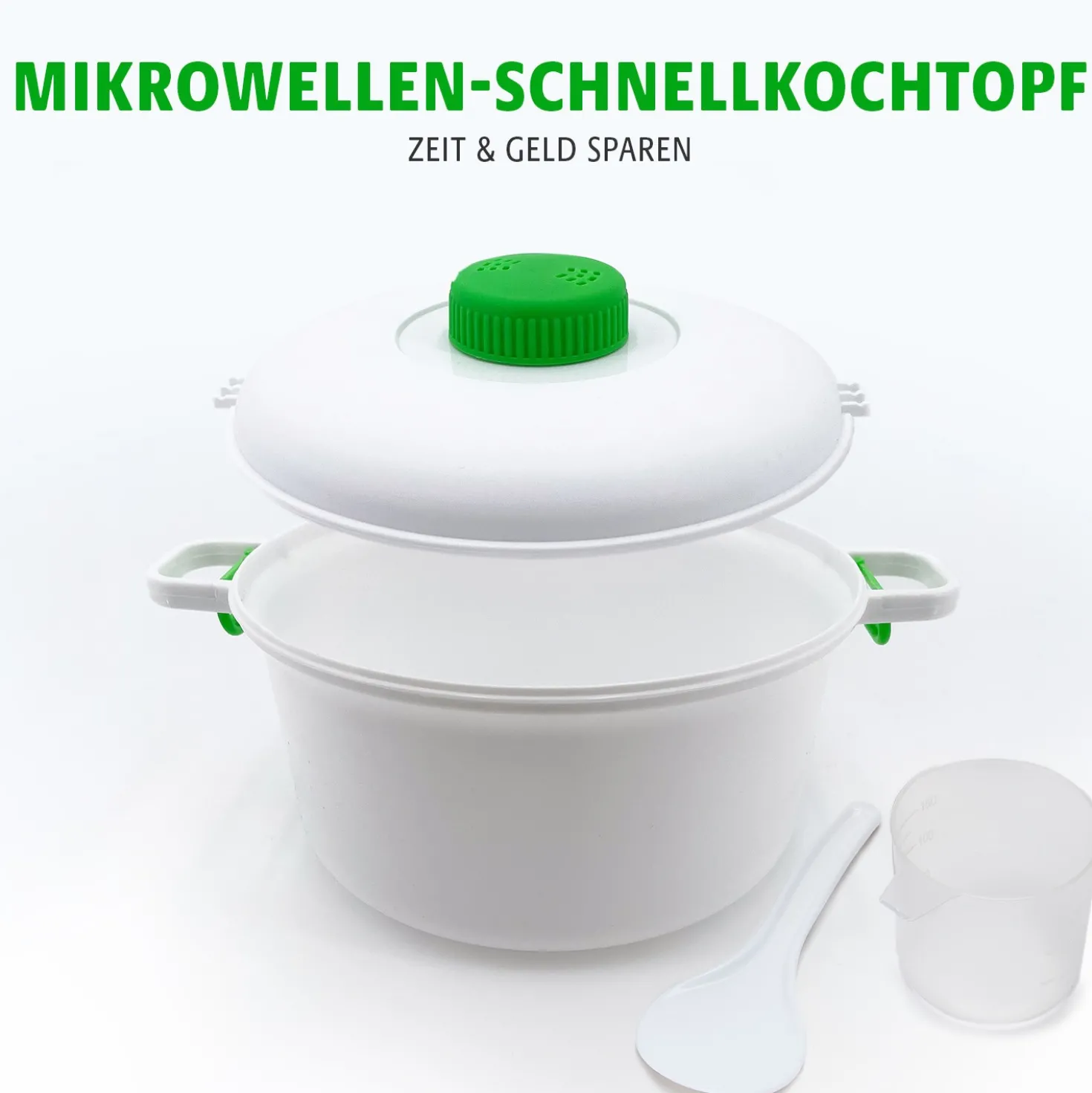 Mikrowellen-Schnellkochtopf mit Dampfventil Basilico