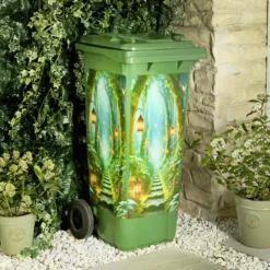 Mülltonnenaufkleber "Verzauberter Garten"