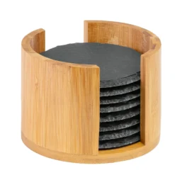 Naturschiefer-Untersetzer Set 8-teilig in Box WESTMARK