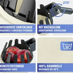 Obstsammler XL mit Teleskopstiel MAXIMEX