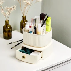 Organizer-Box fürs Badezimmer, drehbar