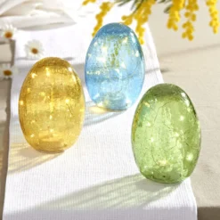 Osterdeko LED-Ei blau Eldo