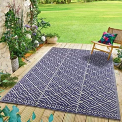 Outdoor-Teppich 150x240cm blau Gainsborough