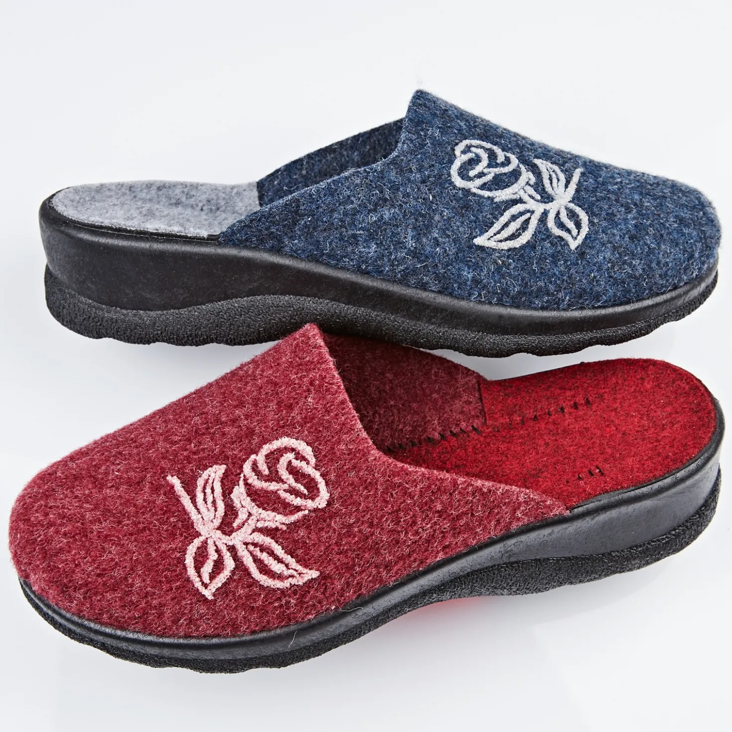 Pantoffel "Cara" blau