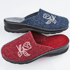 Pantoffel "Cara" bordeaux