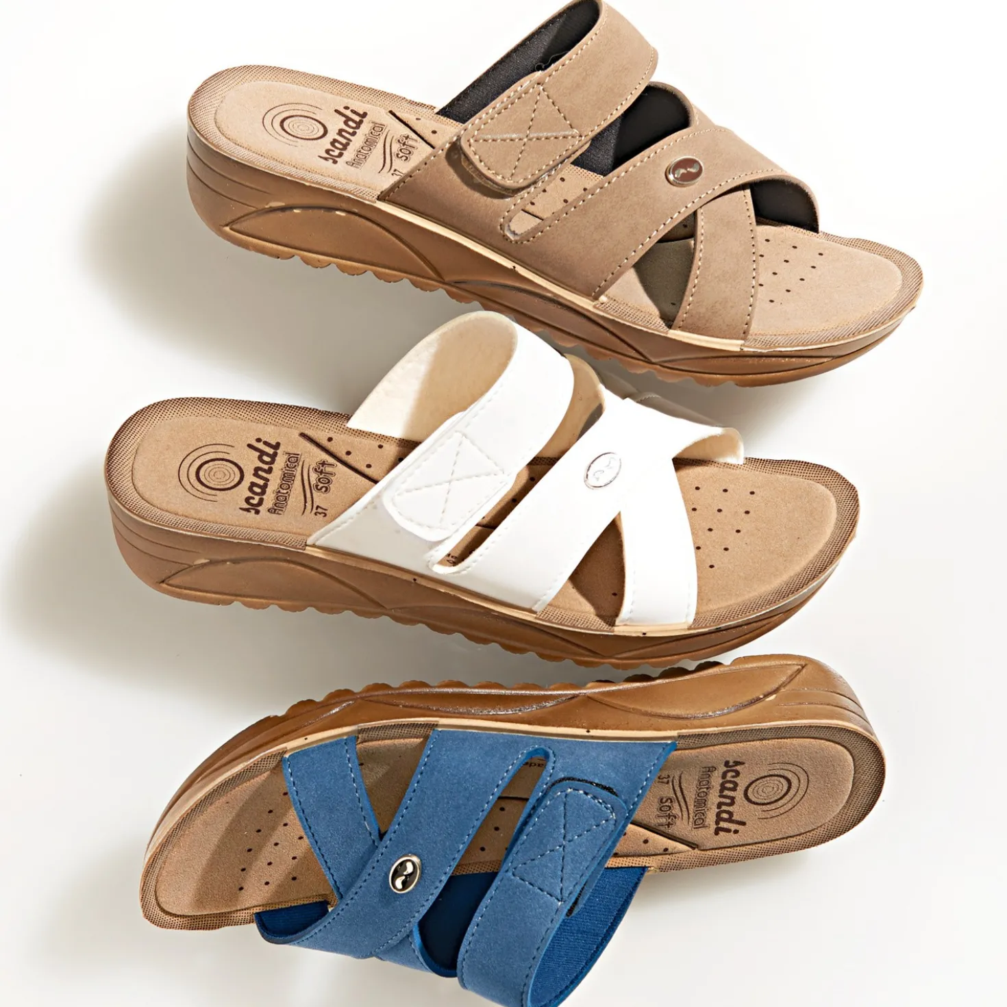 Pantolette "Else" blau