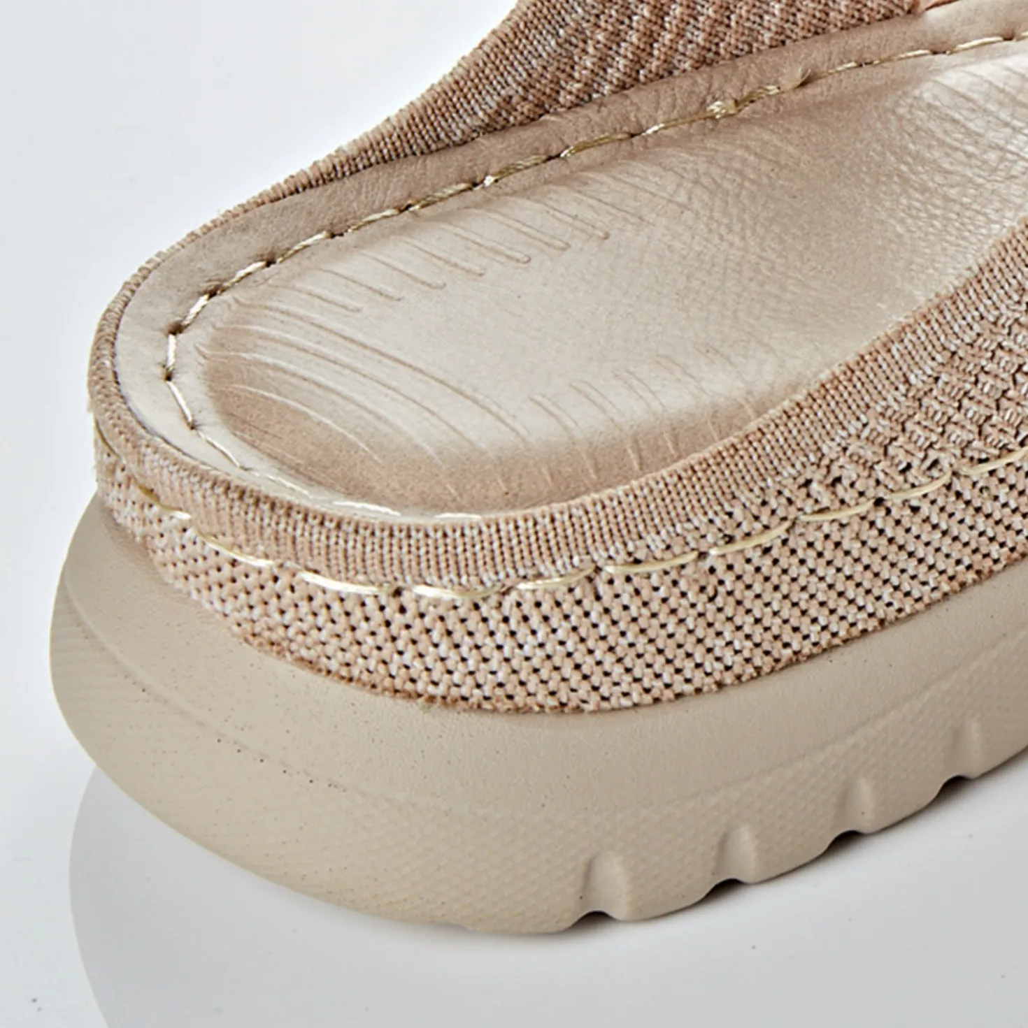 Pantolette „Julie" beige