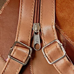 Patchwork Rucksack cognac