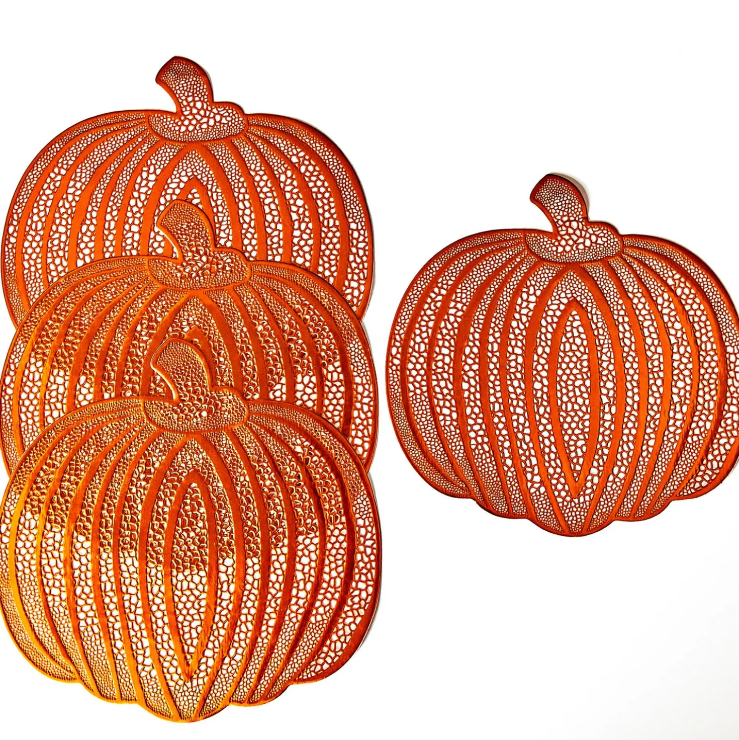 Platzset "Kürbis" goldfarben 4er-Set Eldo