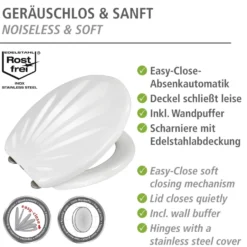 Premium WC-Sitz „Muschel“ Duroplast WENKO
