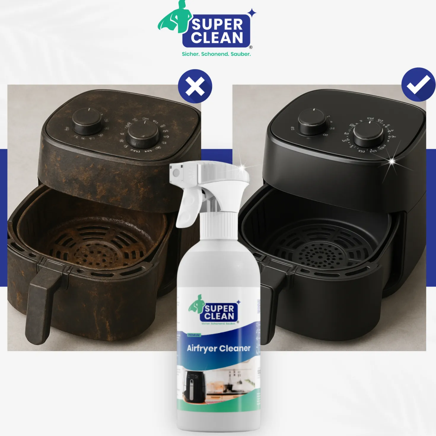 Reiniger für Heißluftfritteusen 500ml SuperClean