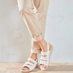 Sandale "Andrea" creme